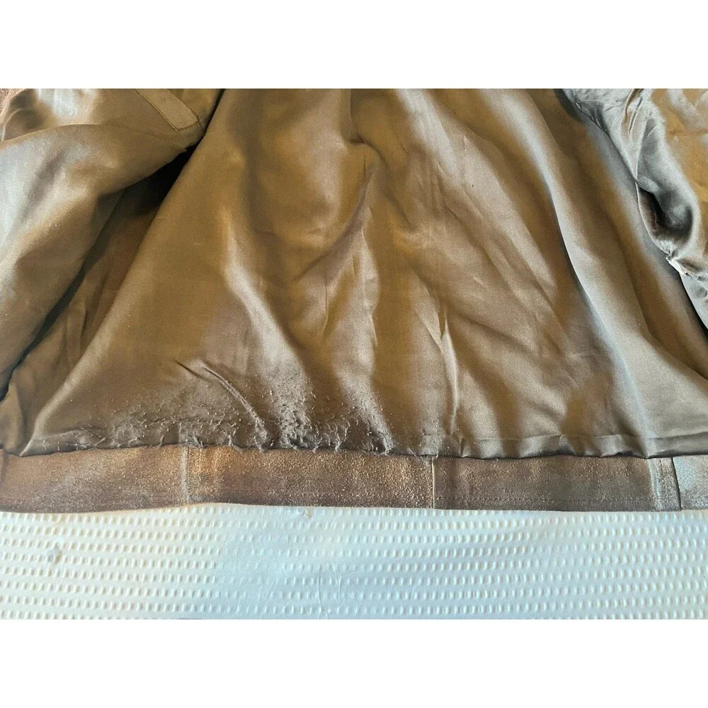 P.S. Company Men’s Size 52 Soft Distressed Brown Nappa Leather Jacket